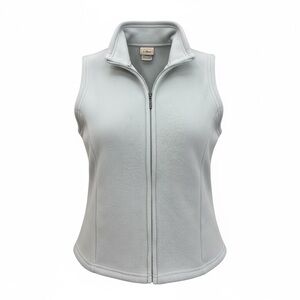 L.L. Bean Women’s Light Blue Fleece Zip Vest Size XS